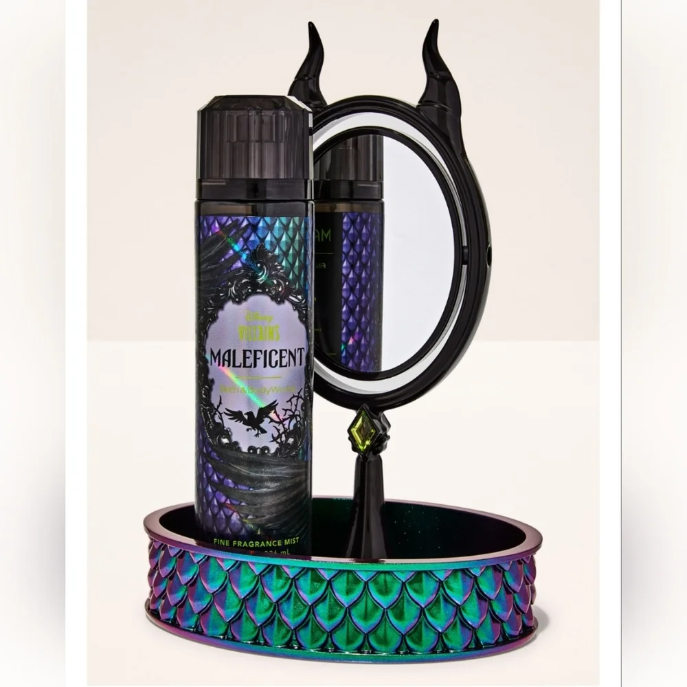 Bath & Body Works Villains Maleficent Mirror Body Care Tray Limited Edition.